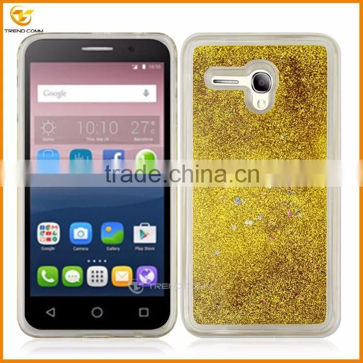 wholesales glitter liquid cover case for Alcatel pop 3 5.5