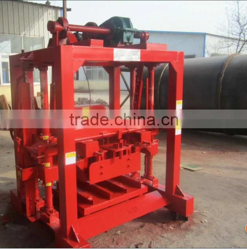 Manual Concrete Block Moulding Machine QT4-40, QTJ4-40 from Huarun Tianyuan factory