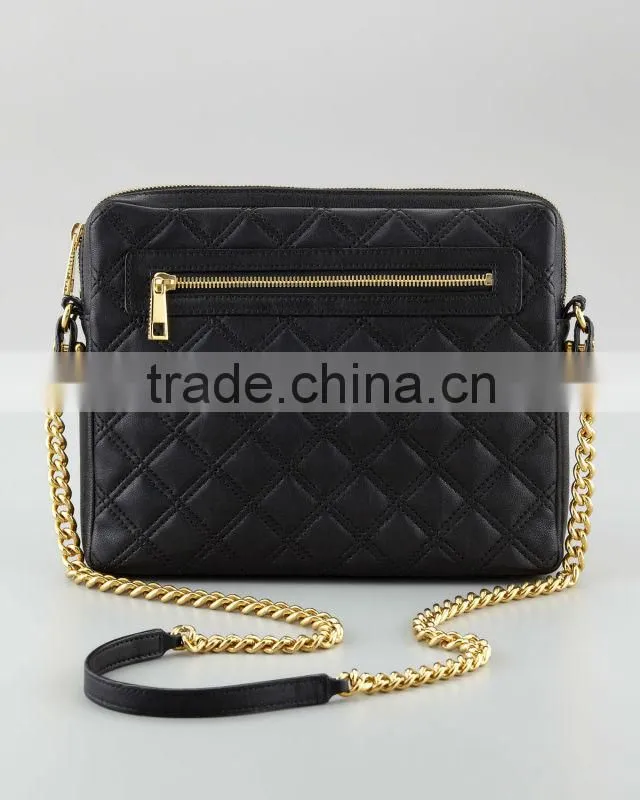 fashion Quilted lambskin leather crossbody bag for Ipad
