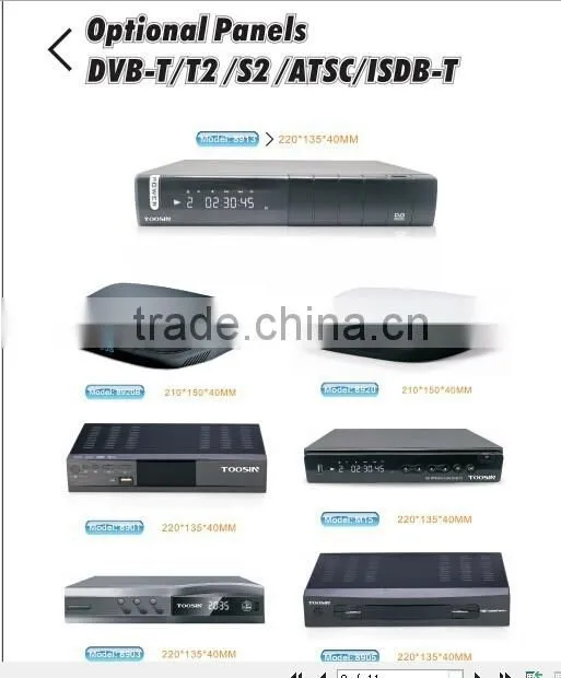 New Arrival!! TOOSIN/OEM HD FTA dvb-t2 receiver, full hd mini dvb t2 Terrisal receiver set top box