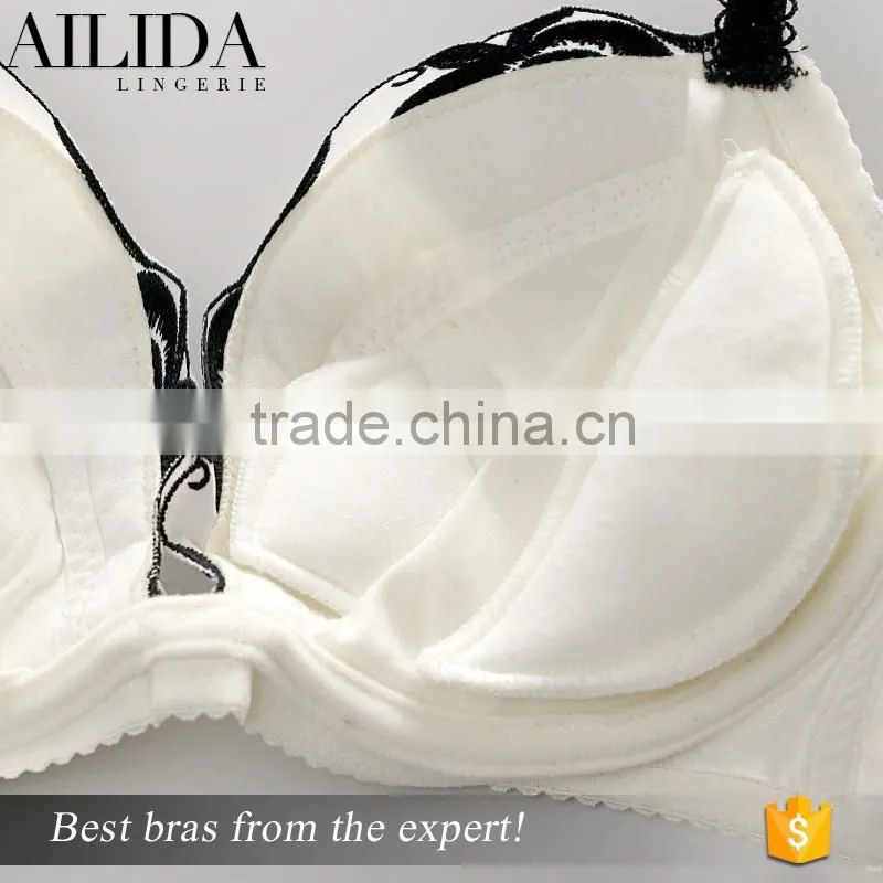 Ailida Women's Embroidery Bras Set Lace Lingerie Bra and Panties