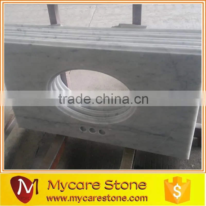 Bathroom Marble vanity top ceramic sink with vanity top