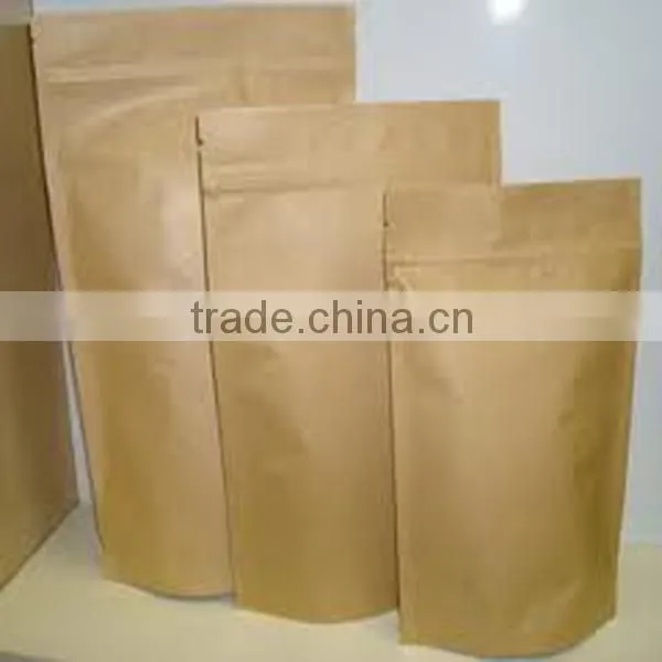 kraft paper side gusset coffee packaging bag