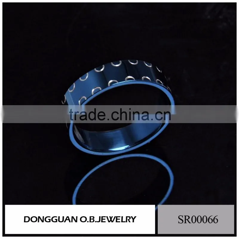 Fashionable Jewelry Men's Ring With White Gold Color /Stainless Steel Ring Designs
