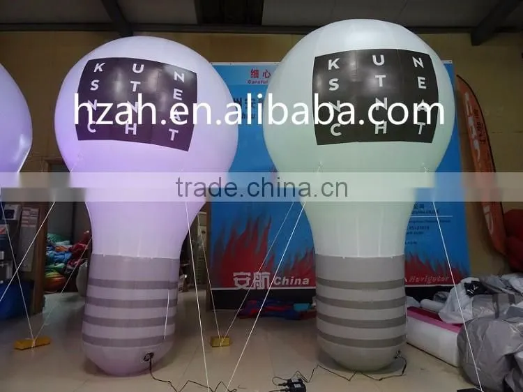 Giant Inflatable Standing Lamp Bulb for Advertising Decoration