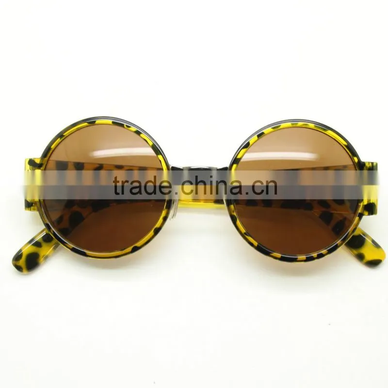 50s Vintage Style Steampunk round sunglasses factory price