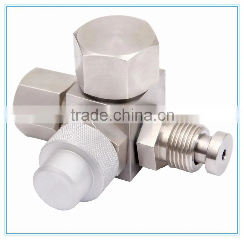 hot!!!High sealing performance SF6 stainless steel gas charging valve