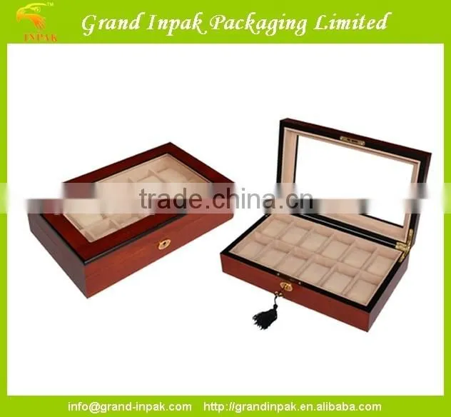 Custom wooden storage watch holder boxes for men