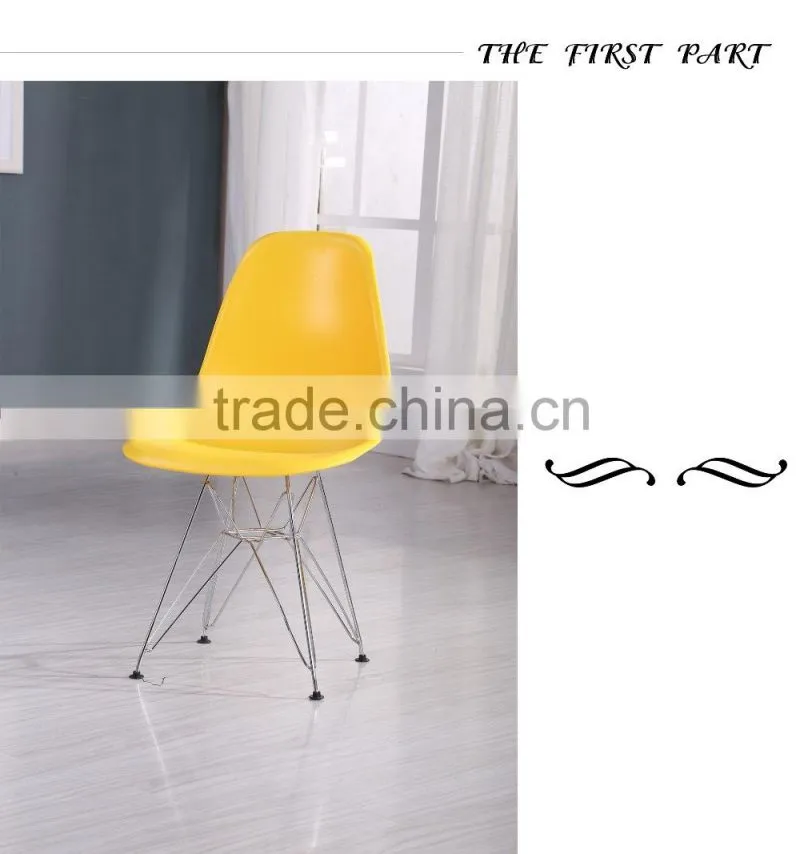 Industrial metal frame cafe chairs