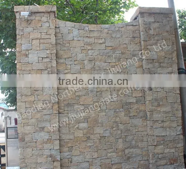 golden quartzite decorative flexible veneer stone