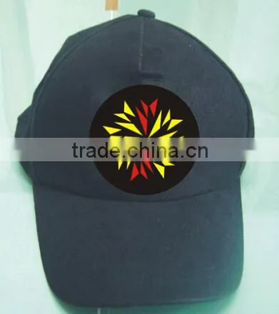 EL panel for baseball cap