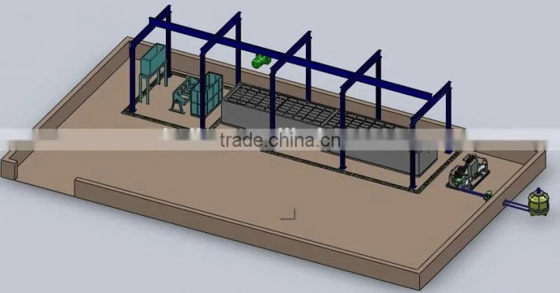 Koller large capacity ice block making machine 10 TPD with stainless steel ice mould MB100