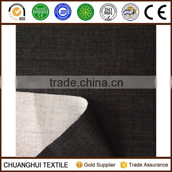 polyester cationic linen look like fabric