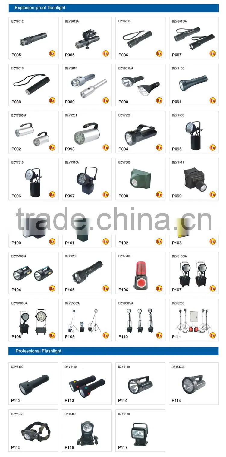 Mini maintenance free explosion proof LED flashlight