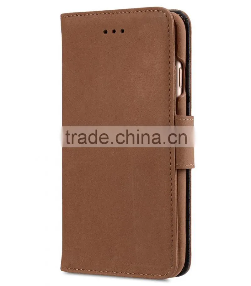 2016 classic Brown Wallet case MOBILE PHONE COVER Leather Case for Apple iPhone 7 (4.7")