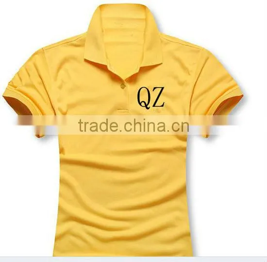 2013 fashion yellow wholesale cheap custom polo t-shirt