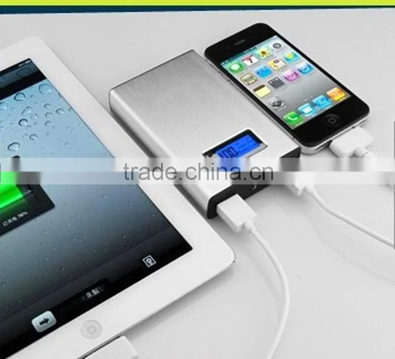 Promotional gift newest model metal material smart portable 12000mah power bank