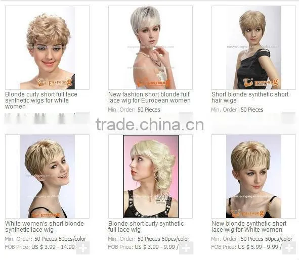 Old ladies short hair wigs for black women