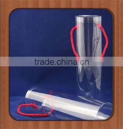 Custom made rerecycled transparent PET/PVC/PP plastic round cylinder boxes