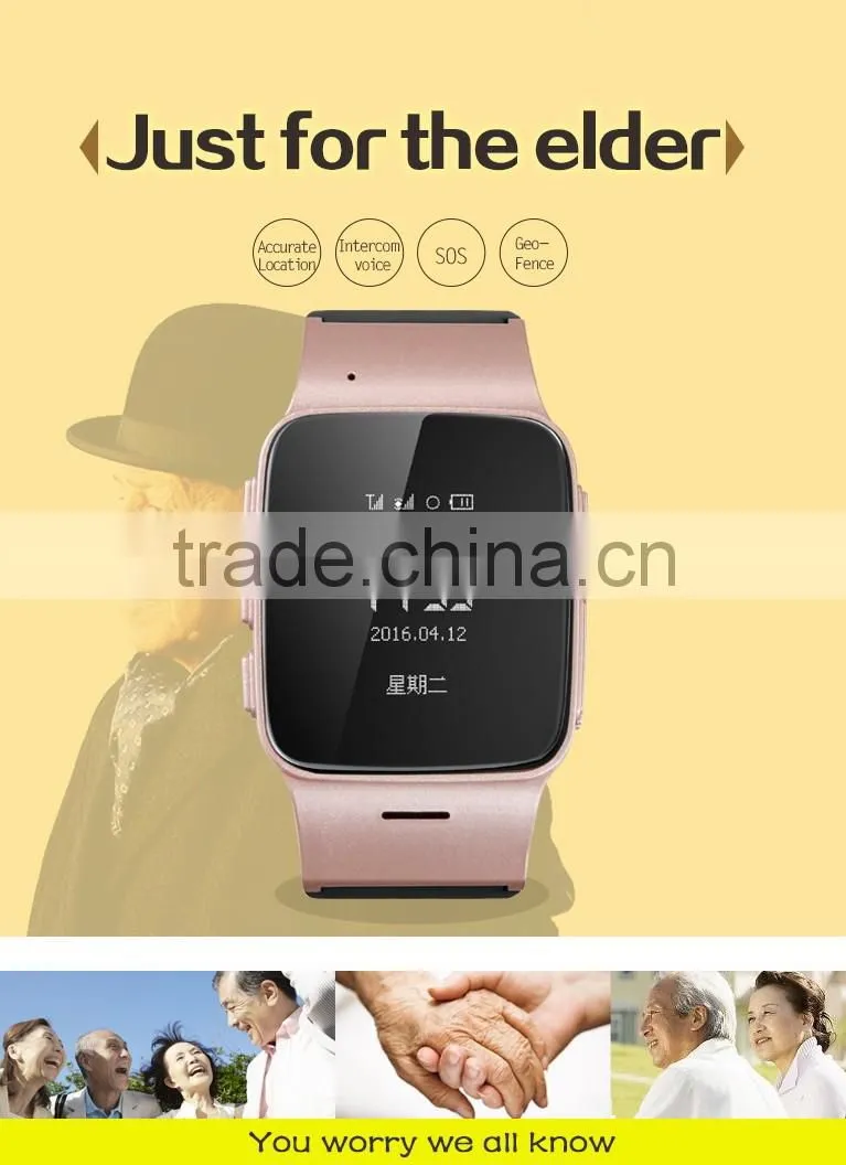 Android Wifi GPS Safety Tracker D99 Elderly Smart Watch Phone with SOS Emergency