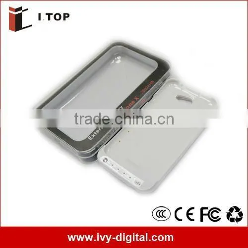 ROHS CE battery case for HTC ONE X ,3200mAh