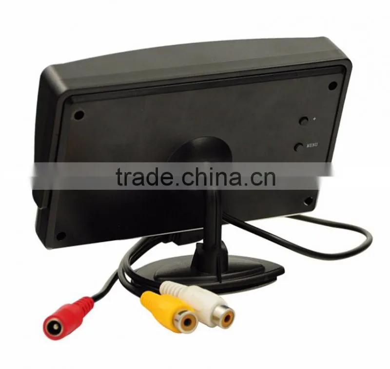 Best choice 4.3 inch cctv monitor /4.3 inch lcd car monitor with 2 av inputs