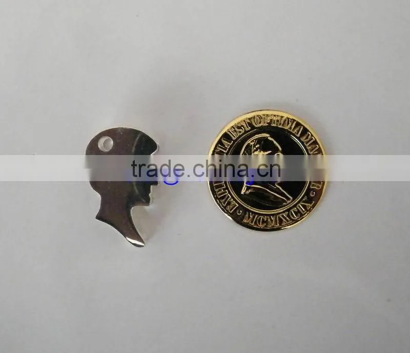 letter die cut metal key chain, custom car logo keyring