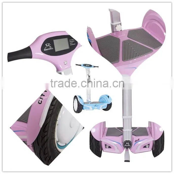 Newest smart balance scooter 15 inch 2 wheels hover board with handle bar