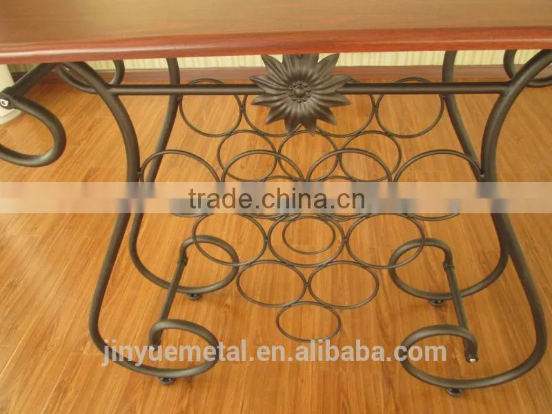 metal display wine rack