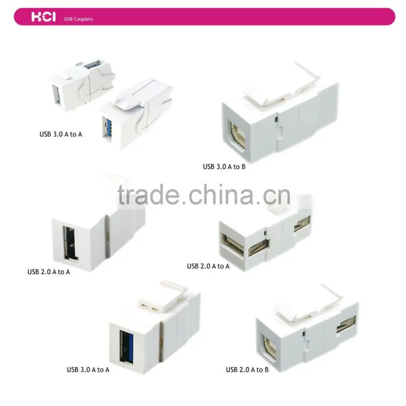 USB 3.0 A to A Inline USB Coupler 90Degree