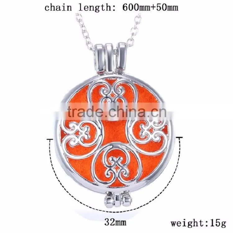 girls essential oil diffuser pendant cheap wholesale fashion jewelry 316l stainless steel jewelry necklace 2016 tending products