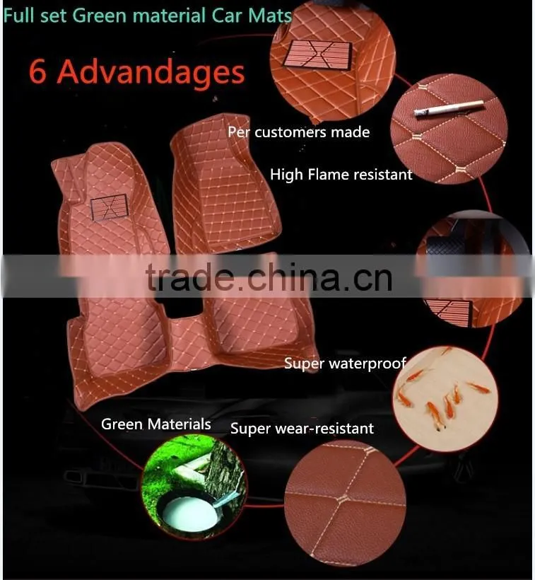 2016 Hot selling new design Car Floor Mat with High Quality and Green Material for all cars