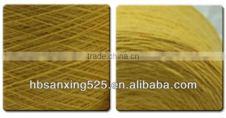 100% pure white dyed woolen merino wool yarn