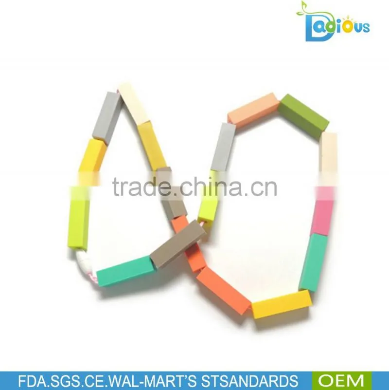 OEM Service BPA Free Food Grade Silicone teething toys Baby Teething Necklace Wholesale