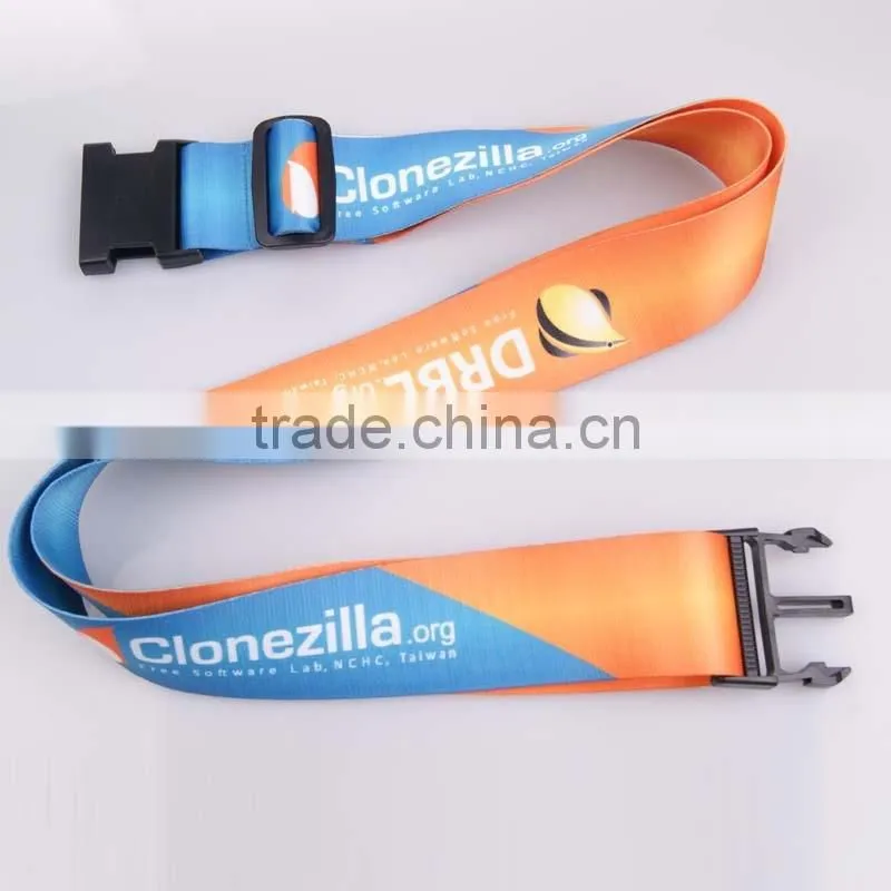 Adjustable multicolor travel luggage belt