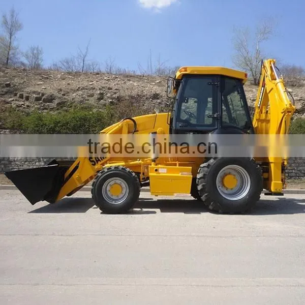 Hydraulic joystick pilot control 4x4 0.8 1.2m3 bucket capacity backhoe loader