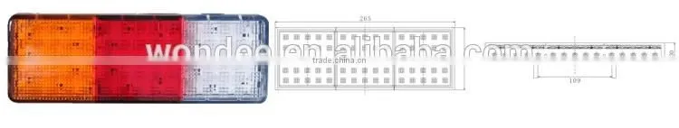 2016 New LED Trailer Tail Lamps with E-MARK Authentication