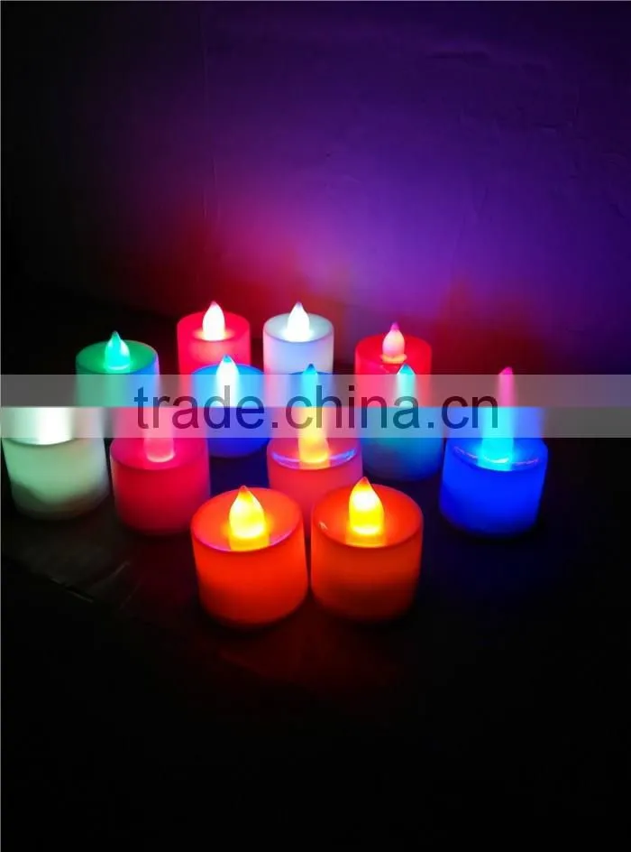 Huaming Colorful Electronic Flameless LED Wax Candle Light