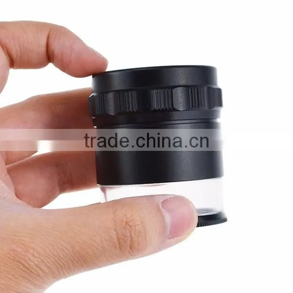Magnifier Glass 10x 25mm Jewellers Eye Jewel Jewelry Loupe Reticle Scale 20mm with LED LIght