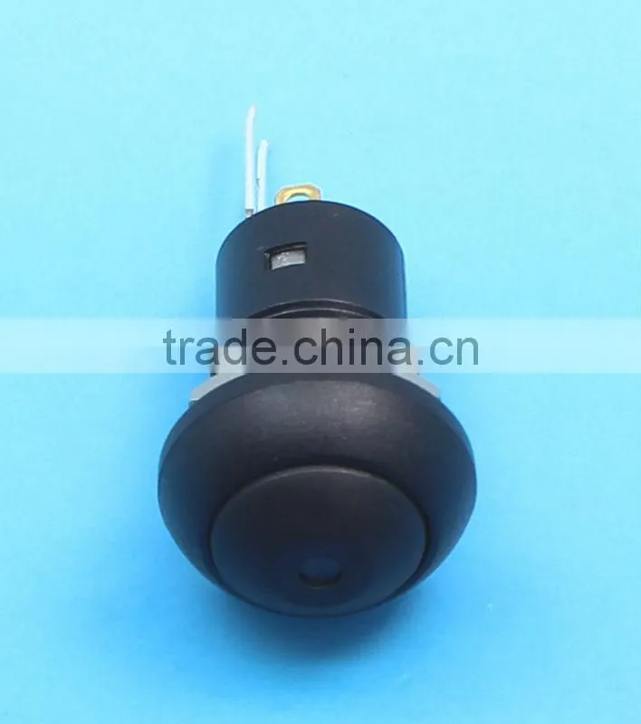 Plastic waterproof illuminated 12mm push button switch