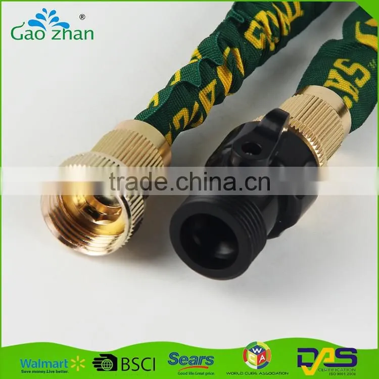 China suppliers brass fitting expandable bungee garden hose pipe