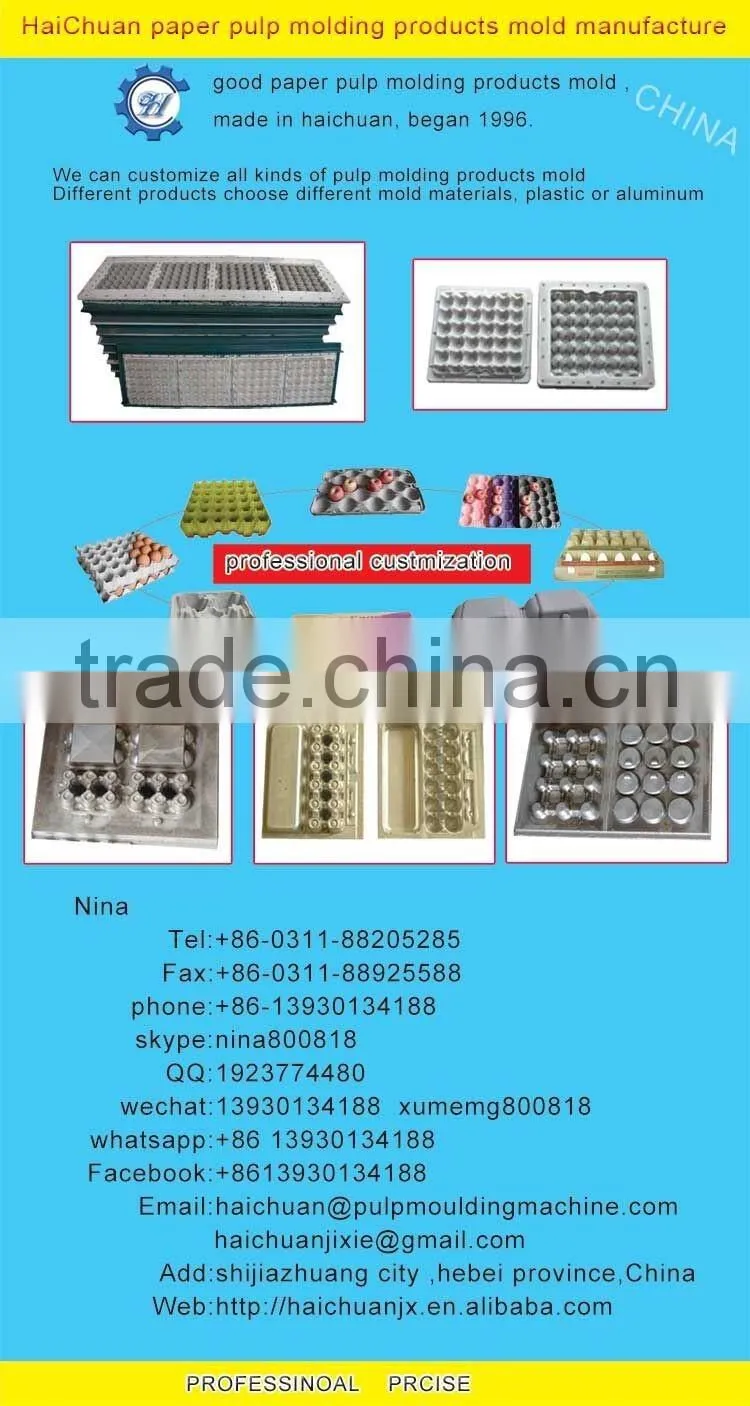 30cells of pulp egg tray moulds