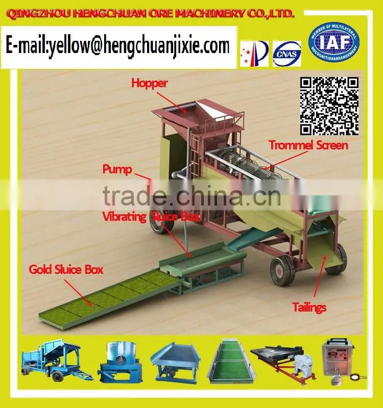 Mobile Gold Mining Trommel Machine for Sale