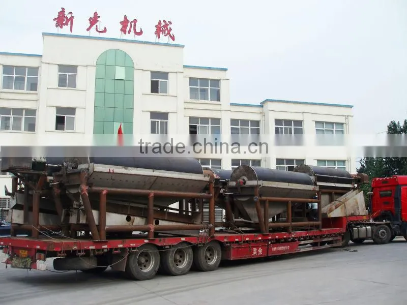 ISO Approved waste tire recycling dry double drum magnetic separator