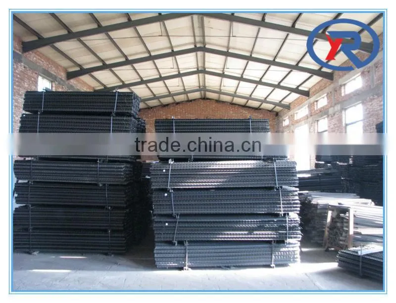 1.8m Black painted israel y fence post
