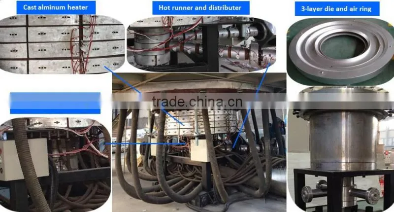 PE plastic agricultural film extruder