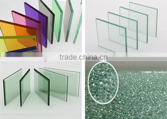 6A/9A/12A/19A CE certified 6mm laminated decorative glass