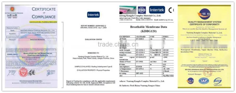 waterproof PE film coated nonwoven