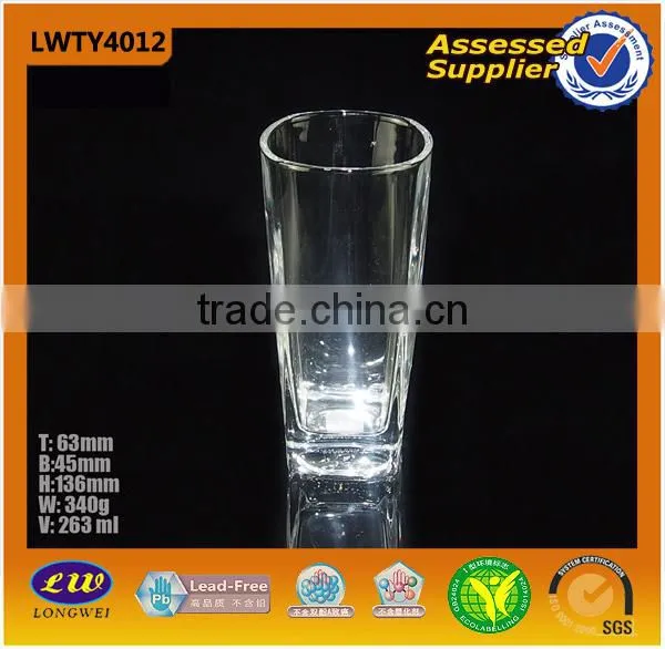 Machine Press Cheap Glass Cup Clear Color