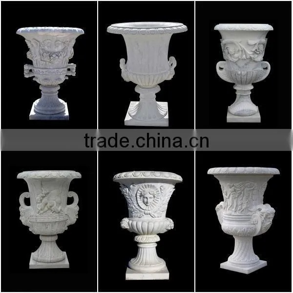 Garden Decorative Natural Stone Flowerpot